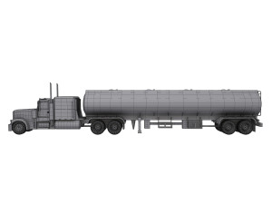 Tanker Truck Model 3D