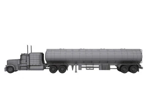 Tanker Truck 3D Model