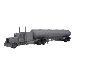 Tanker Truck 3D Model