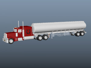 Tanker Truck Model 3D
