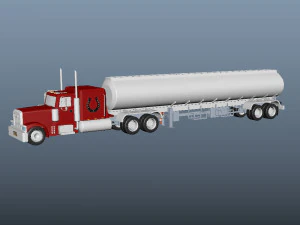 Tanker Truck 3D Model