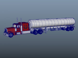 Tanker Truck Model 3D