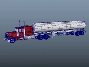 Tanker Truck 3D Model