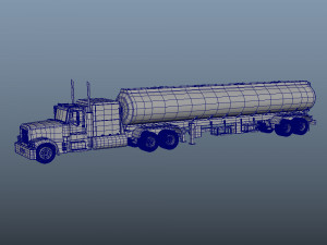 Tanker Truck Model 3D