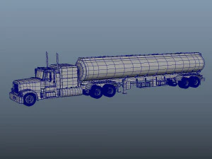 Tanker Truck 3D Model