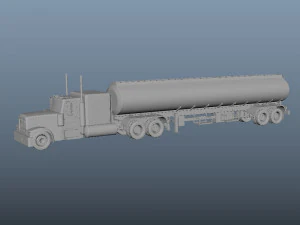 Tanker Truck 3D Model