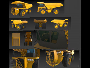 Mining Dump Truck Modello 3D