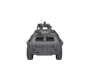 Soviet armoured personnel carrier 3D Model