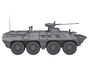 Soviet armoured personnel carrier 3D Model