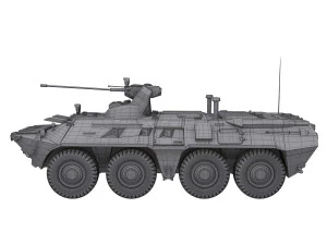 Soviet armoured personnel carrier 3D Model