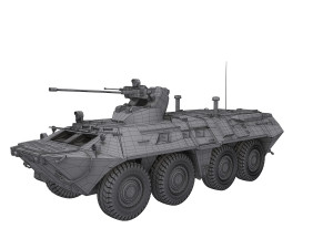 Soviet armoured personnel carrier Modelo 3D