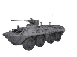 Soviet armoured personnel carrier 3D Model