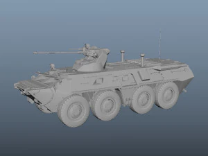 Soviet armoured personnel carrier 3D Model