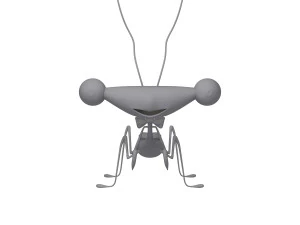 Praying Mantis Cartoon 02 3D Model