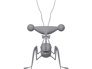 Praying Mantis Cartoon 02 3D Model