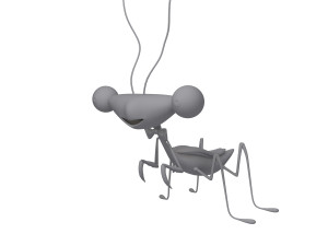Praying Mantis Cartoon 02 3D मॉडल