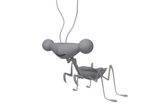 Praying Mantis Cartoon 02 3D Model