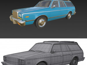 Car Wagon 3D Model