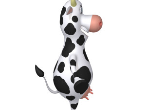 Cow Cartoon 02 3D-Modell