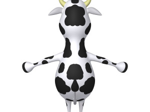 Cow Cartoon 02 3D-Modell