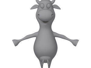 Cow Cartoon 02 3D-Modell