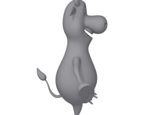 Мультфільм корова 02 3D Модель