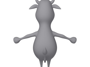 Cow Cartoon 02 3D-Modell