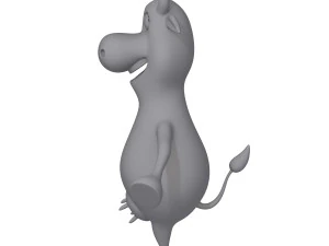 Мультфільм корова 02 3D Модель