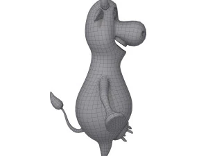 Мультфільм корова 02 3D Модель