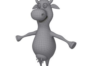 Cow Cartoon 02 3D-Modell