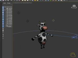Мультфільм корова 02 3D Модель