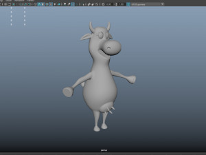 Cow Cartoon 02 3D-Modell
