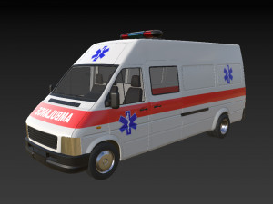 Ambulance Equipped Emergency Vehicle Modelo 3D