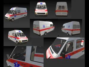 Ambulance Equipped Emergency Vehicle 3D Model
