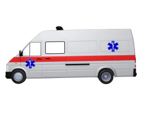 Ambulance Equipped Emergency Vehicle 3D Model
