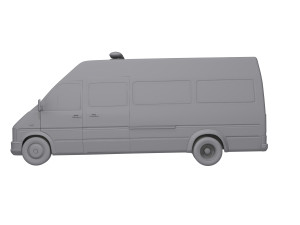 Ambulance Equipped Emergency Vehicle Modelo 3D