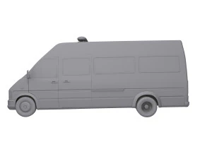 Ambulance Equipped Emergency Vehicle 3D Model