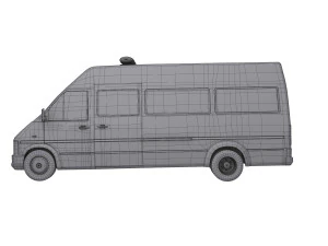 Ambulance Equipped Emergency Vehicle 3D Model