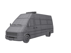 Ambulance Equipped Emergency Vehicle Modelo 3D