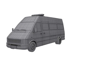 Ambulance Equipped Emergency Vehicle 3D Model