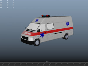 Ambulance Equipped Emergency Vehicle Modelo 3D