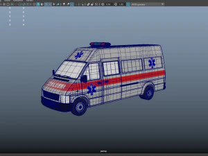 Ambulance Equipped Emergency Vehicle 3D Model