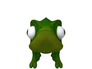 Chameleon Cartoon 02 3D Model