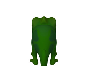 Chameleon Cartoon 02 Modèle 3D