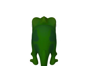 Chameleon Cartoon 02 3D Model