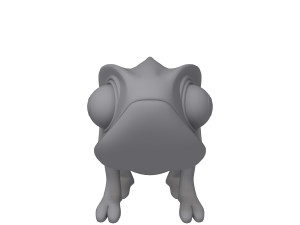 Chameleon Cartoon 02 Modèle 3D