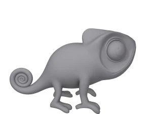 Chameleon Cartoon 02 3D Model