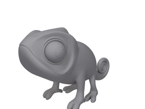 Chameleon Cartoon 02 Modèle 3D