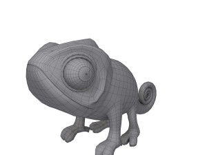 Chameleon Cartoon 02 Modèle 3D