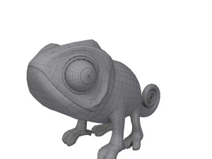Chameleon Cartoon 02 3D Model